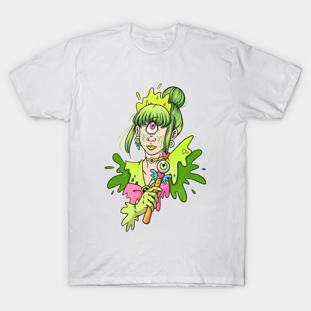 Magical Cyclops Girl T-Shirt by Fizzy Vee